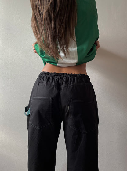 Rivington pants - Black & Forest green